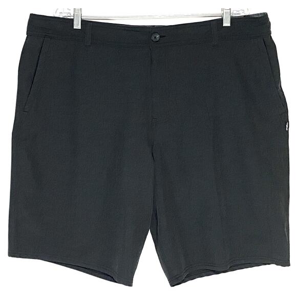 Oneill Hyperdry Hybrid Black Shorts Mens 40 Golf Surf Preppy Coastal Drawstring - Picture 1 of 10